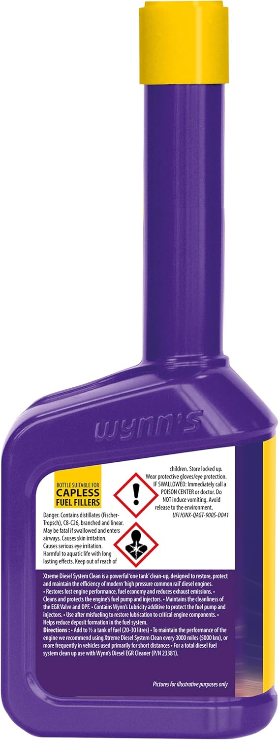 Wynn's Extreme Powerful Diesel Fuel System EGR Valve DPF Cleaner Additive 325ml