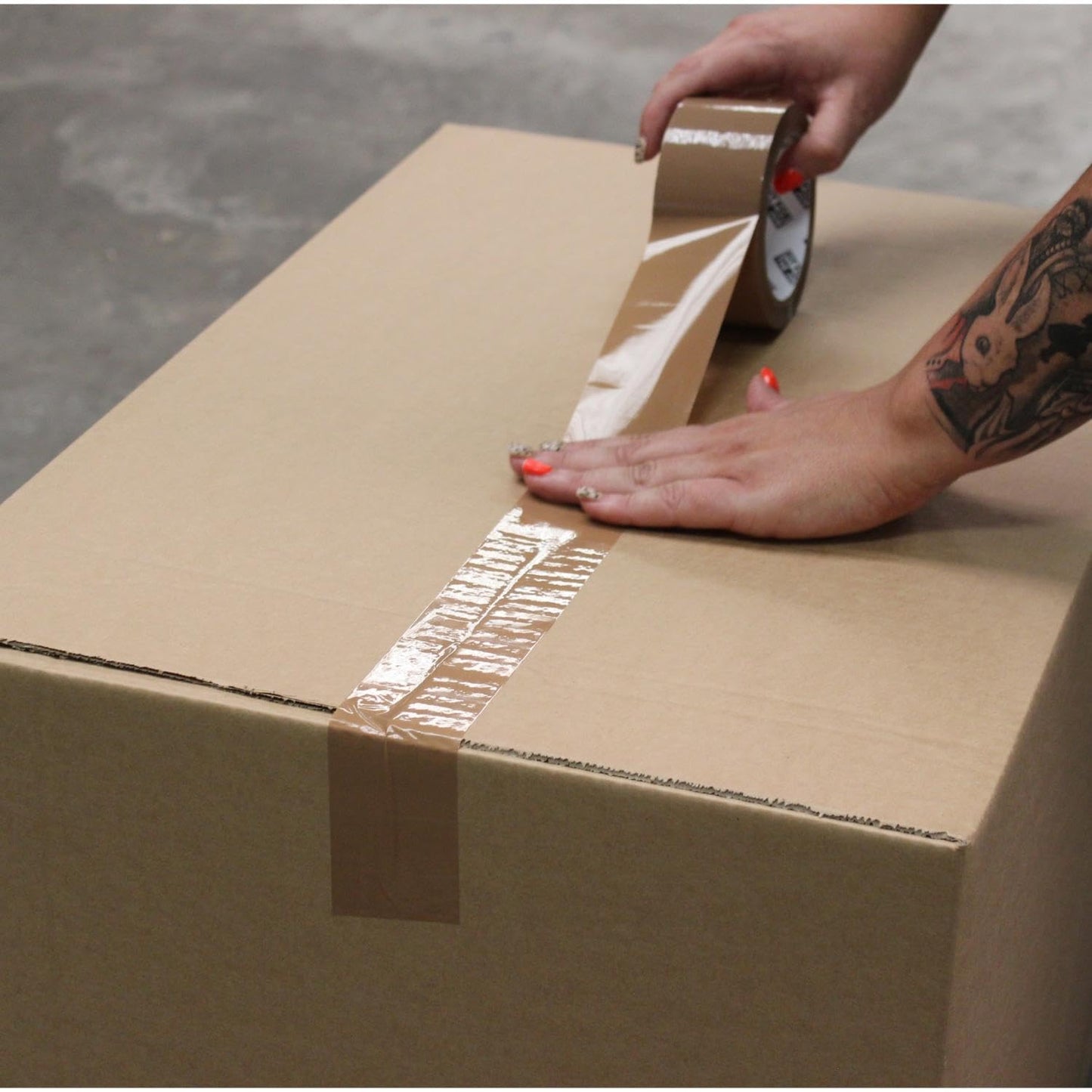 6 HEAVY DUTY ROLLS PACKING PARCEL TAPE BROWN 48MM X66M PACKAGING BOX STRONG LONG