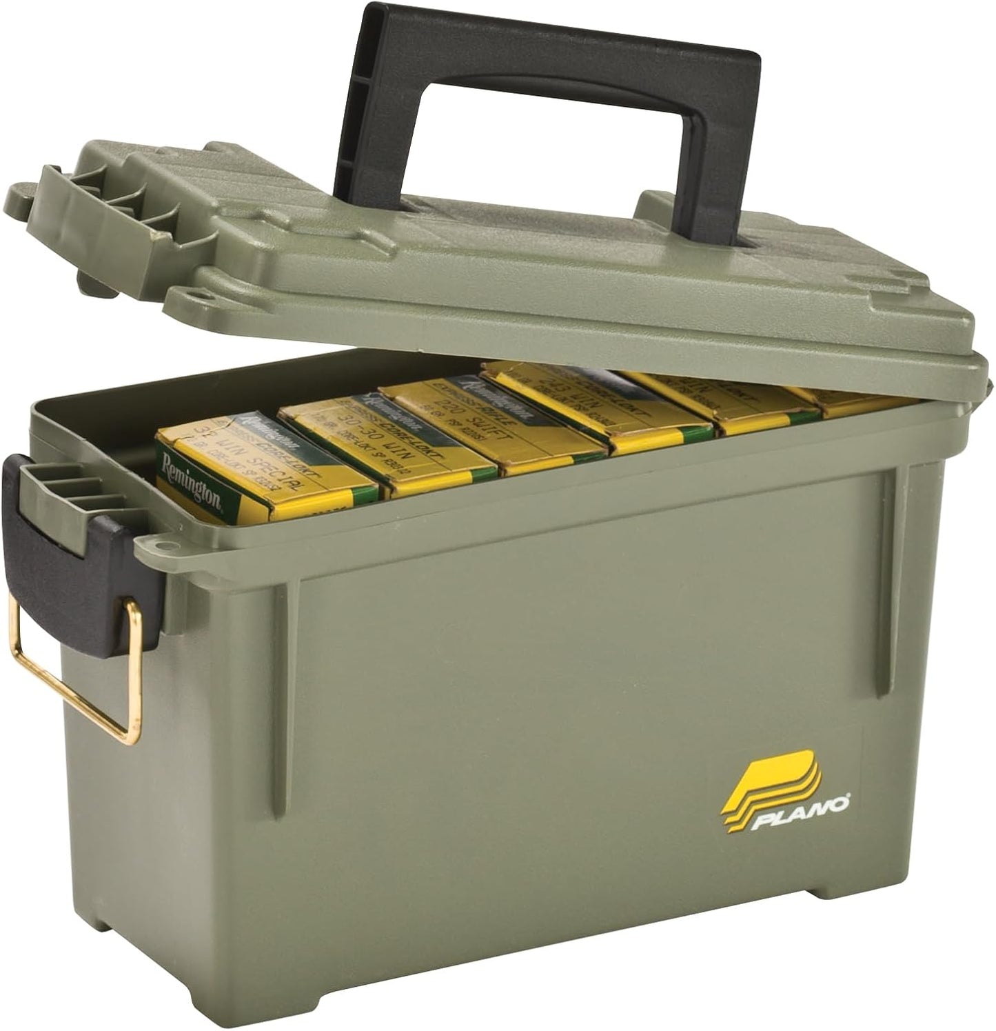 Plano AMMO BOX PLASTIC CASE  30 CAL Ammo STORAGE BOX TOOL BOX FIELD BOX Latch