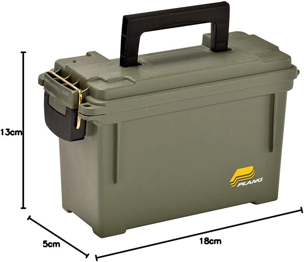 Plano AMMO BOX PLASTIC CASE  30 CAL Ammo STORAGE BOX TOOL BOX FIELD BOX Latch