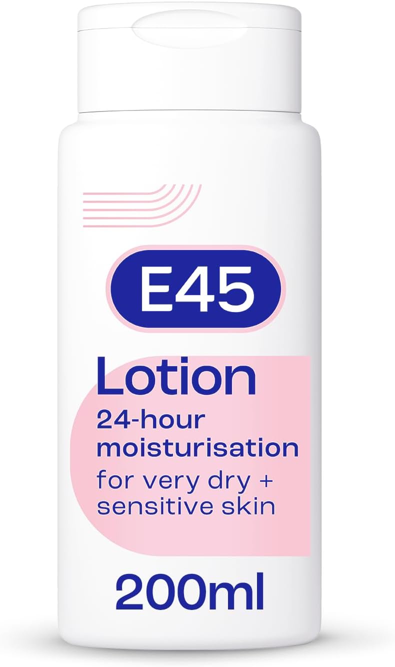 E45 Moisturising Lotion 200 ml - Dermatological Body Lotion Dry & Sensitive Skin