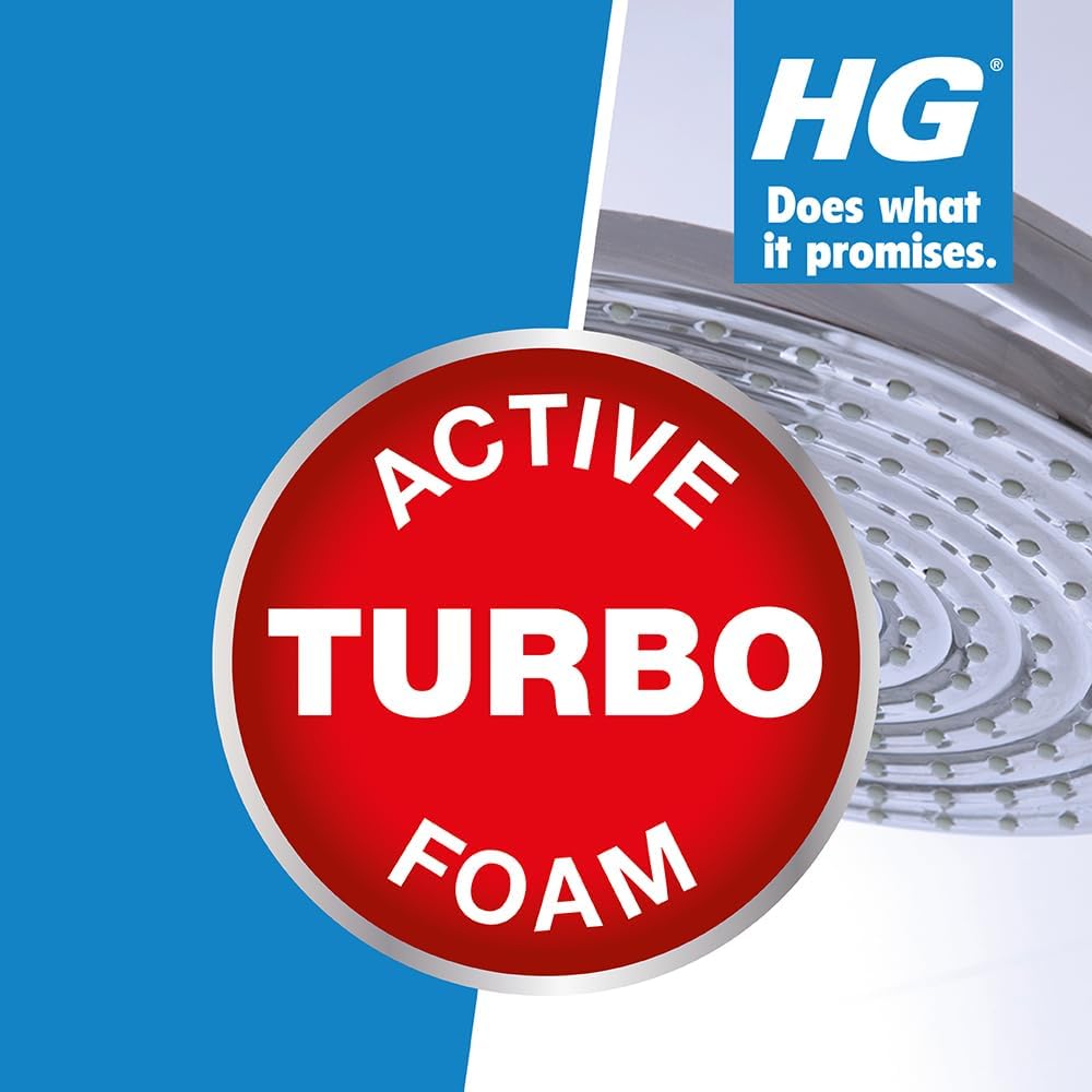 HG Limescale Remover Foam Spray - 500ml Removes Stains & Deposits from Pack of 2