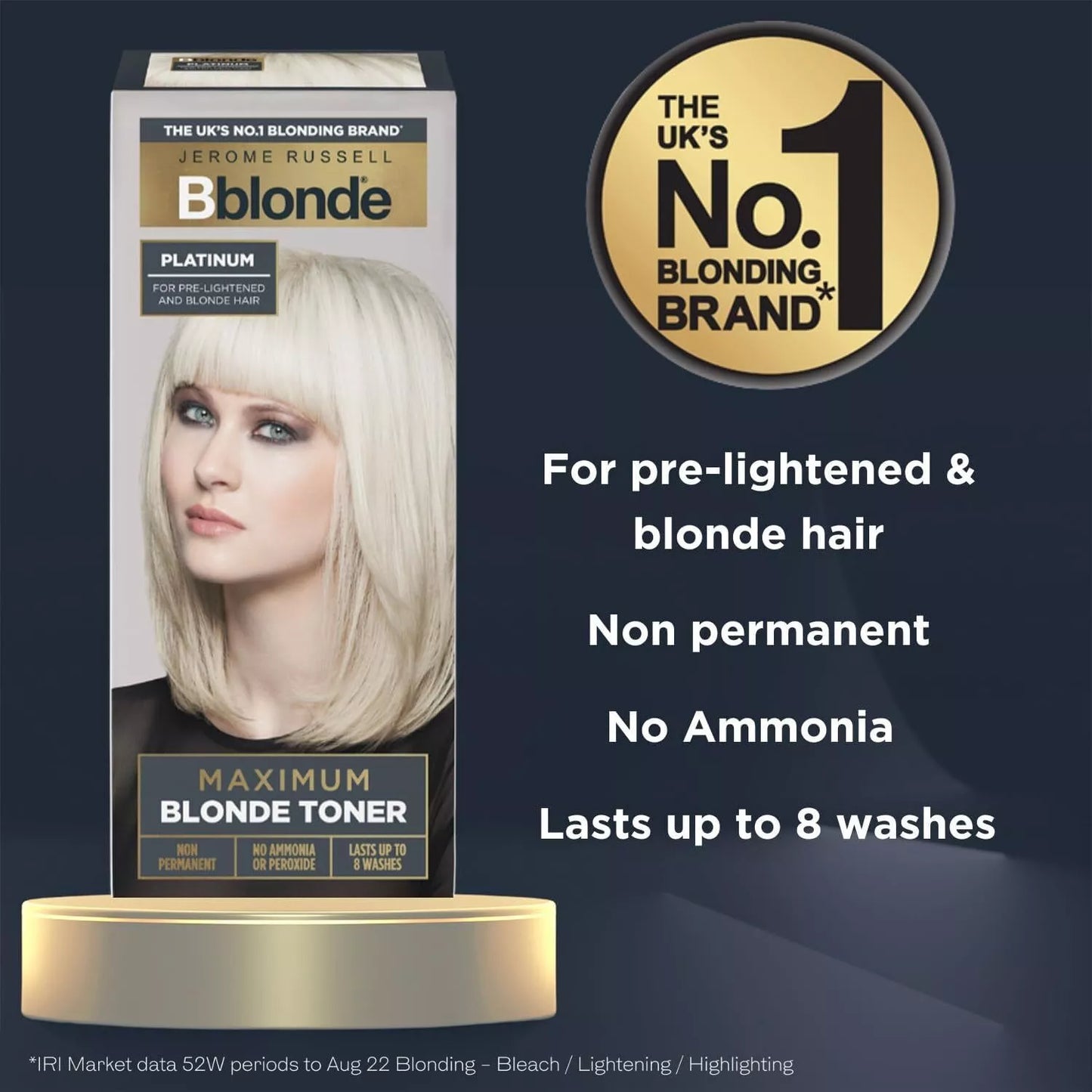 Jerome Russell Bblonde Maximum Colour Non Permanent Toner, Hair Dye All Colours